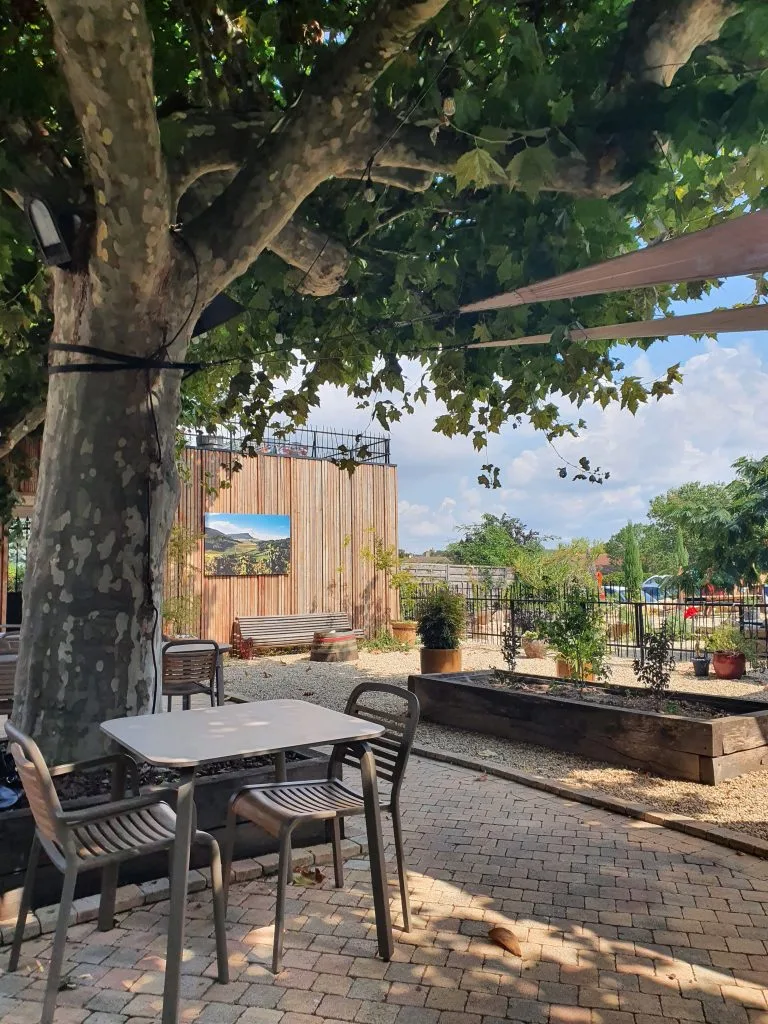 Le restaurant O des Vignes et sa terrasse